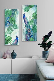 Wallity Cuadros Decorativos de MDF Multicolor (2 Piezas)